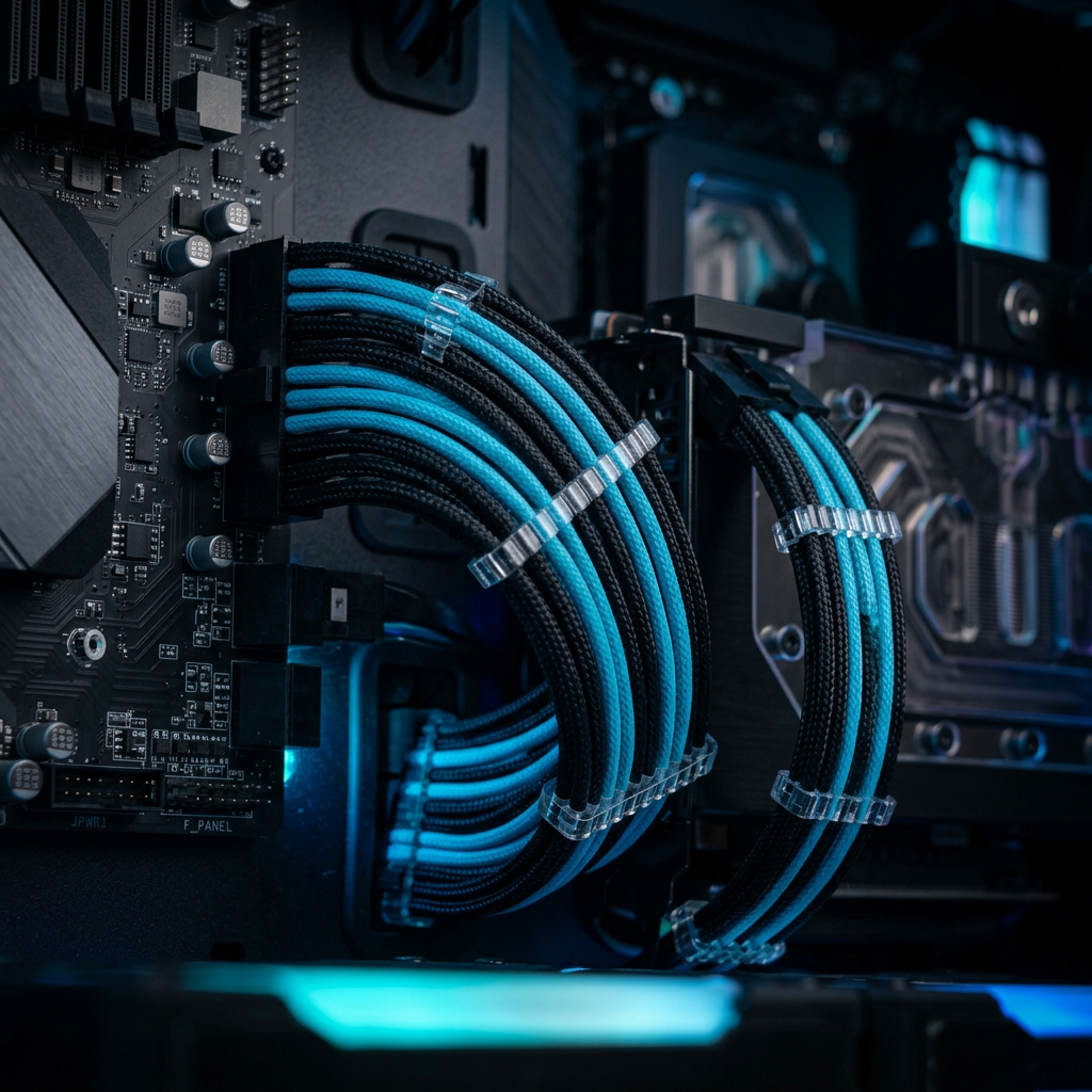 Sleeved cable art